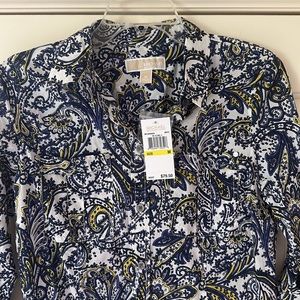 NWT Michael Kors Button Down Top
